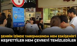 Şehrin İzinde Yarışmasında Hem Eskişehir’i Keşfettiler Hem Çevreyi Temizlediler