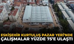 Eskişehir Kurtuluş Kapalı Pazar Yeri’nde Çalışmalar Yüzde 75’e Ulaştı