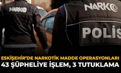 Eskişehir’de Narkotik Madde Operasyonları: 43 Şüpheliye İşlem, 3 Tutuklama