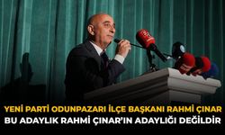 YENİ Parti Odunpazarı İlçe Başkanı Rahmi Çınar: Bu Adaylık Rahmi Çınar’ın Adaylığı Değildir