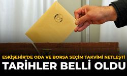 Eskişehir’de Oda Ve Borsa Seçim Takvimi Netleşti: Tarihler Belli Oldu