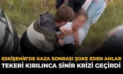 Eskişehir’de Kaza Sonrası Şoke Eden Anlar: Tekeri Kırılınca Sinir Krizi Geçirdi