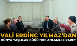 Vali Erdinç Yılmaz’dan Dünya Yaşlılar Günü’nde Anlamlı Ziyaret