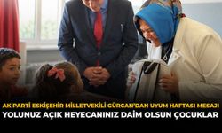 AK Parti Eskişehir Milletvekili Gürcan’dan Uyum Haftası Mesajı: “Yolunuz Açık, Heyecanınız Daim Olsun Çocuklar”
