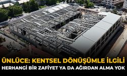 Ünlüce: “Kentsel Dönüşümle İlgili Herhangi Bir Zafiyet Ya Da Ağırdan Alma Yok”