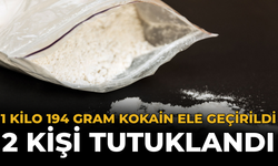 1 Kilo 194 Gram Kokain Ele Geçirildi: 2 Kişi Tutuklandı