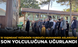 15 Yaşındaki Yeğeninin Vurduğu Muhammed Aslanoğlu Son Yolculuğuna Uğurlandı