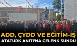 ADD, ÇYDD ve Eğitim-İş Atatürk Anıtı'na Çelenk Sundu