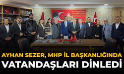Ayhan Sezer, MHP İl Başkanlığında Vatandaşları Dinledi