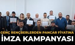Genç Rençberlerden Pancar Fiyatına İmza Kampanyası