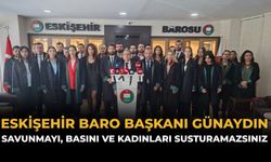Eskişehir Baro Başkanı Günaydın: Savunmayı, Basını ve Kadınları Susturamazsınız