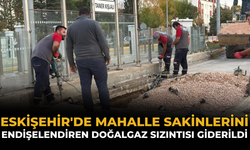 Eskişehir'de Mahalle Sakinlerini Endişelendiren Doğalgaz Sızıntısı Giderildi