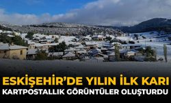 Eskişehir'de Yılın İlk Karı Kartpostallık Görüntüler Oluşturdu