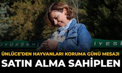 Ünlüce'den Hayvanları Koruma Günü Mesajı: “Satın Alma Sahiplen”