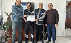 ESKİ’de Vatandaşın Sorununu Çözen Güvenlik Görevlisine Teşekkür Belgesi Verildi