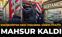 Eskişehir'de Kedi İhbarına Giden İtfaiye Mahsur Kaldı