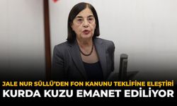 Jale Nur Süllü’den Fon Kanunu Teklifine Eleştiri:  “Kurda Kuzu Emanet Ediliyor”