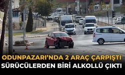 Odunpazarı’nda İki Araç Çarpıştı Sürücü Alkollü Çıktı