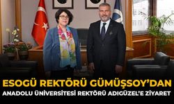 ESOGÜ Rektörü Gümüşsoy'dan , Anadolu Üniversitesi Rektörü Adıgüzel'e Ziyaret