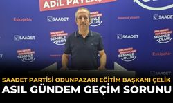 Saadet Partisi İlçe Eğitim Başkanı Çelik: Gündem Geçim
