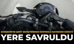 Eskişehir'de Şerit Değiştirirken Kontrolü Kaybeden Sürücü Yere Düştü