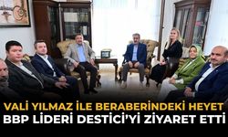 Vali Yılmaz ile Beraberindeki Heyetten BBP Lideri Destici’ye Ziyaret