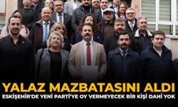 Yalaz Mazbatasını Aldı: “Eskişehir'de YENİ Parti'ye Oy Vermeyecek Bir Kişi Dahi Yok”