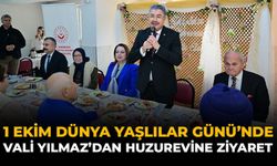 1 Ekim Dünya Yaşlılar Günü’nde Vali Yılmaz'dan Huzurevine Ziyaret