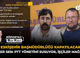 KESK’e bağlı Haber-Sen Eskişehir İl Temsilcileri Barış Ataş ve Özgür İzgü