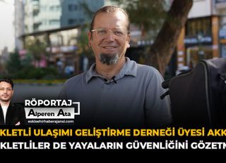 Bisikletli Ulaşımı Geliştirme Derneği üyesi İrfan Akkaya