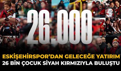 Eskişehirspor’dan Geleceğe Yatırım: 26 Bin Çocuk Siyah Kırmızıyla Buluştu