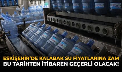 Eskişehir’de Kalabak Su Fiyatlarına Zam: Yarından İtibaren Geçerli Olacak