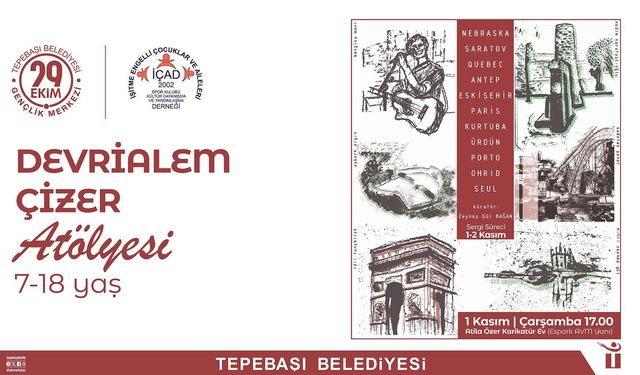 Devri Alem Çizer Atölyesi’nden Çıkan Eserler Sergilenecek