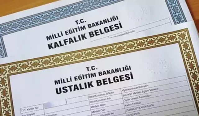 Dikkat! Usta Öğreticilik, Ustalık, Kalfalık Belgesi İçin Son 2 Gün...