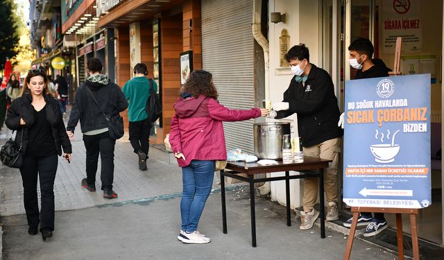 Öğrencilere Sıcak Çorba İkramı Devam Ediyor