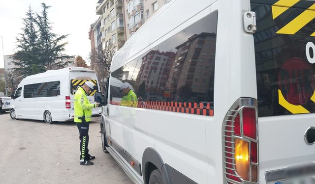 Eskişehir’de Okul Servislerine Denetim