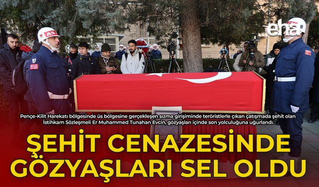 Şehit Cenazesinde Gözyaşları Sel Oldu