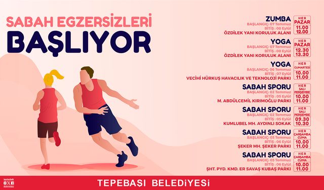 Tepebaşı'nda Açık Hava Spor Keyfi