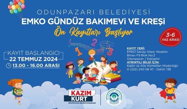 EMKO Gündüz Bakımevi ve Kreşi’nde Ön Kayıtlar Başladı