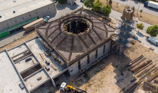 EOSB Camii İnşaatı Sürüyor