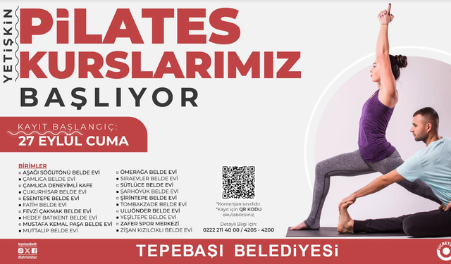 Tepebaşı'nda Pilates Kurs Kayıtları Başlıyor