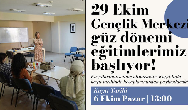 Güz Dönemi Eğitimleri Başlıyor