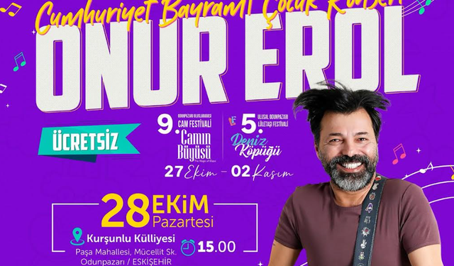 Çocukların Ozanı Onur Erol Eskişehir'e Geliyor