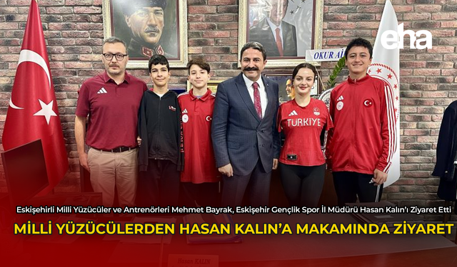 Milli Yüzücülerden Hasan Kalın'a Makamında Ziyaret