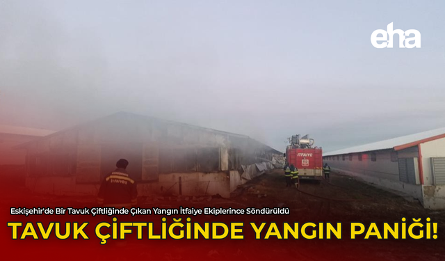 Tavuk Çiftliğinde Yangın Paniği!