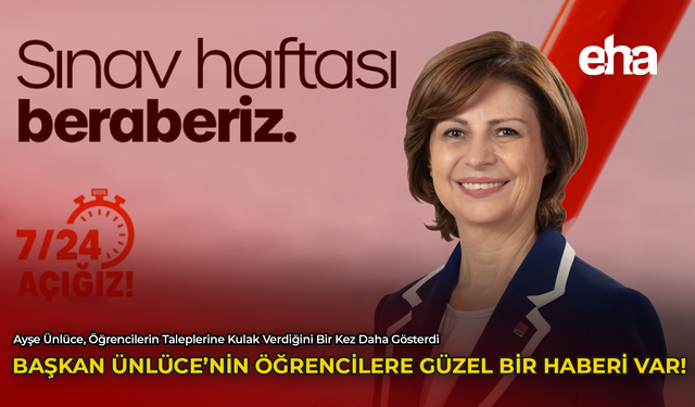 Başkan Ünlüce'nin Öğrencilere Güzel Bir Haberi Var!