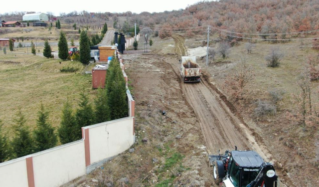 O İlçede Stabilize Yol Çalışması Yapıldı