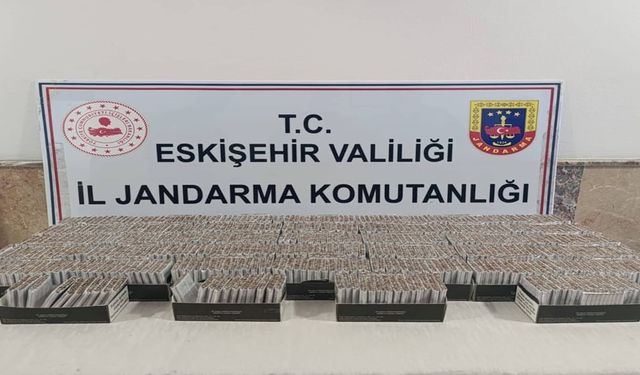 Eskişehir Jandarması Kaçak Sigaracıya Geçit Vermedi