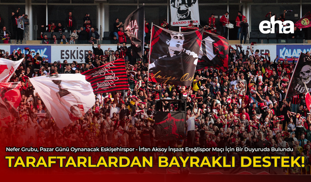 Taraftarlardan Bayraklı Destek!