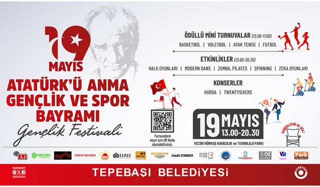 Tepebaşı’nda 19 Mayıs’a Renk Katan Gençlik Festivali
